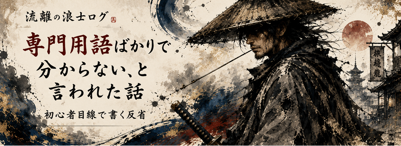ブログを読んだ知人に「専門用語ばかりで分からない」と言われた話
